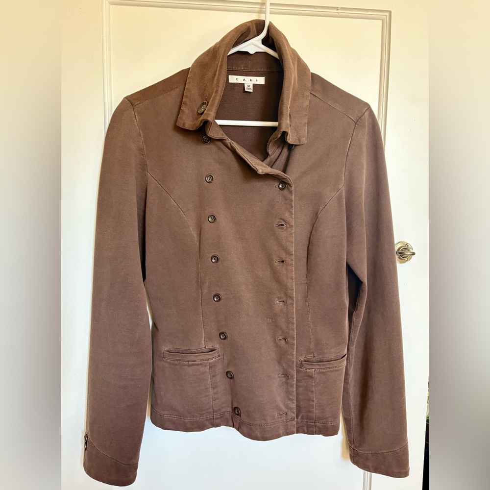 Cabi Brown Double-Breasted Women's Jacket